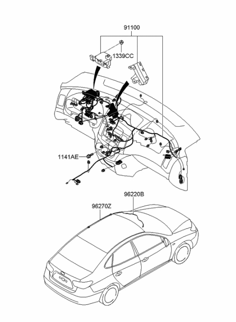 2009 Hyundai Elantra Main Wiring Diagram 1