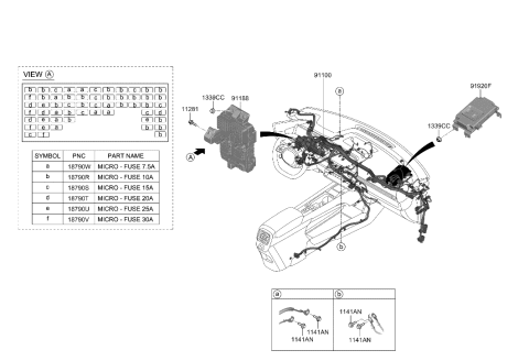 2023 Hyundai Ioniq 6 WIRING ASSY-MAIN Diagram for 91120-KL191