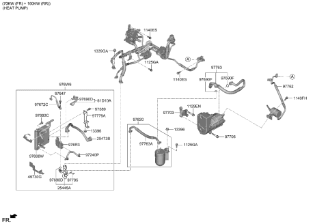 2023 Hyundai Ioniq 6 Air conditioning System-Cooler Line Diagram 2