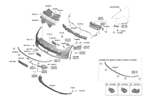 2023 Hyundai Ioniq 6 EMBLEM Diagram for 86305-KL200