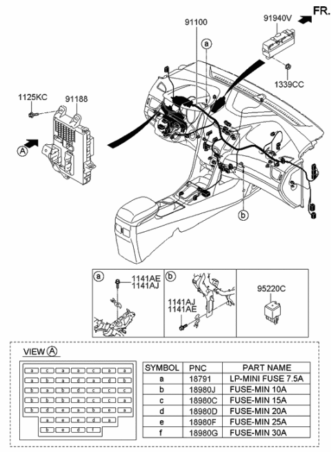 2014 Hyundai Elantra GT Main Wiring Diagram