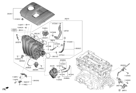 2019 Hyundai Veloster Intake Manifold Diagram 2