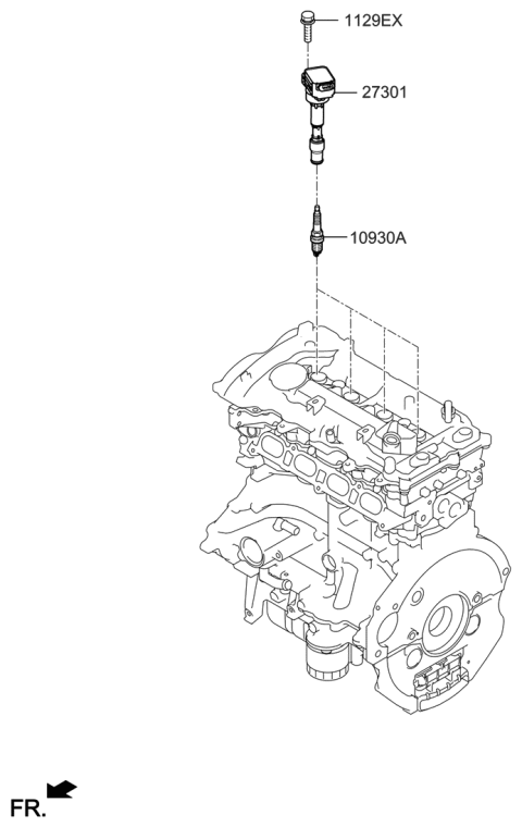 2020 Hyundai Veloster Spark Plug & Cable Diagram 2