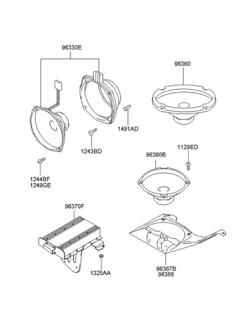 2005 Hyundai Elantra Speaker Diagram