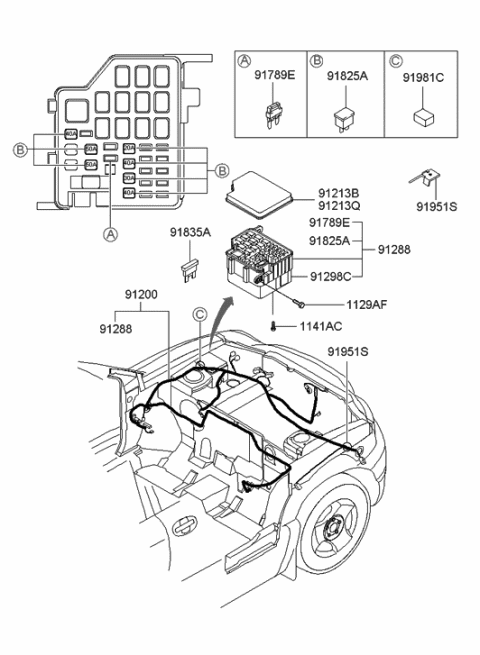 2003 Hyundai Santa Fe Engine Wiring Diagram