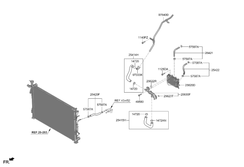 2022 Hyundai Palisade Oil Cooling Diagram