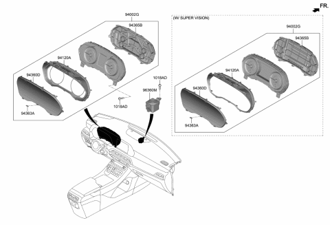 2022 Hyundai Palisade Instrument Cluster Diagram
