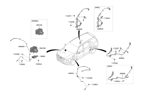 2022 Hyundai Palisade Hydraulic Module Diagram