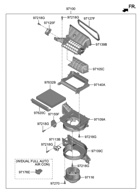 2020 Hyundai Palisade Case-Intake,LWR Diagram for 97111-S8000