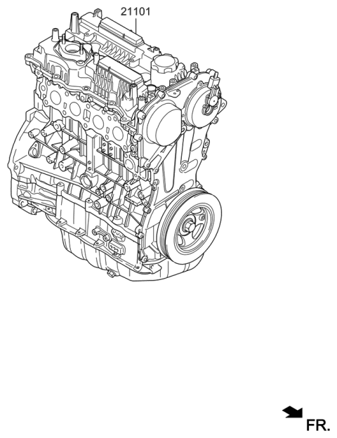 2021 Hyundai Genesis G70 Sub Engine Diagram 1