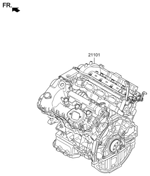 2021 Hyundai Genesis G70 Sub Engine Diagram 2