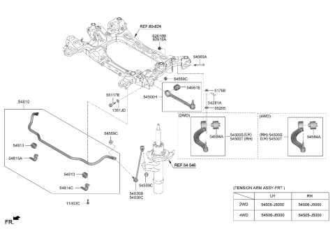 2021 Hyundai Genesis G70 Front Suspension Control Arm Diagram