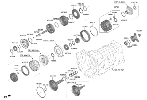 2019 Hyundai Genesis G70 Plate-Mid Annulus Conneting Diagram for 45767-4J020