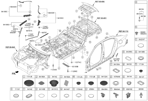 2021 Hyundai Genesis G70 Isolation Pad & Plug Diagram 1