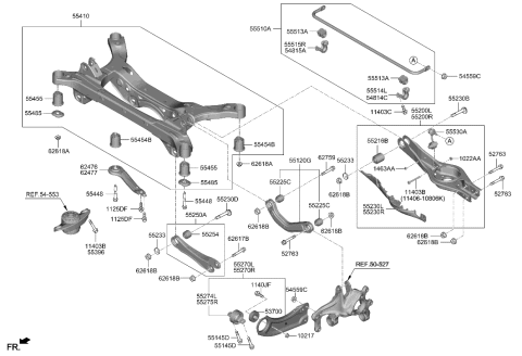 2021 Hyundai Sonata Rear Suspension Control Arm Diagram