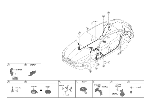 2021 Hyundai Sonata Floor Wiring Diagram 1