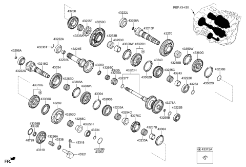 2022 Hyundai Kona Ring-Snap Diagram for 43239-2A000