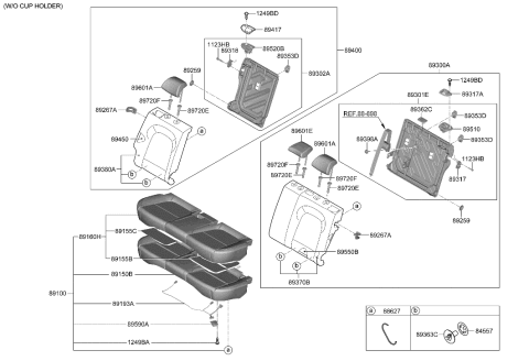 2022 Hyundai Kona 2nd Seat Diagram 1