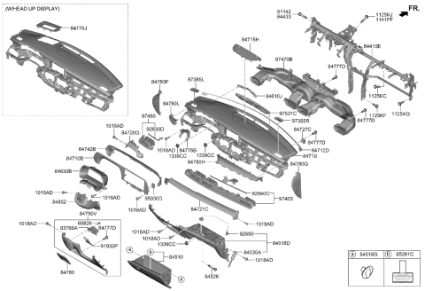 2023 Hyundai Palisade LAMP ASSY-MOOD,LH Diagram for 84739-S8AA0