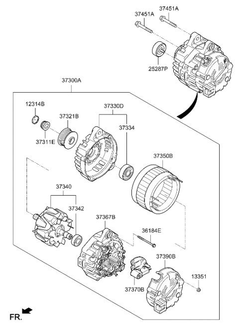 2023 Hyundai Palisade Alternator Diagram