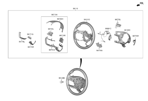 2023 Hyundai Tucson Steering Wheel Diagram