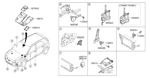 2020 Hyundai Elantra GT Relay & Module Diagram 2
