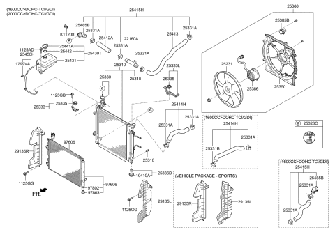 2016 Hyundai Sonata Engine Cooling System Diagram 2