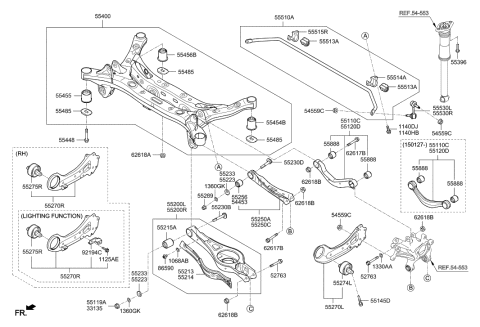 2015 Hyundai Sonata Rear Suspension Control Arm Diagram