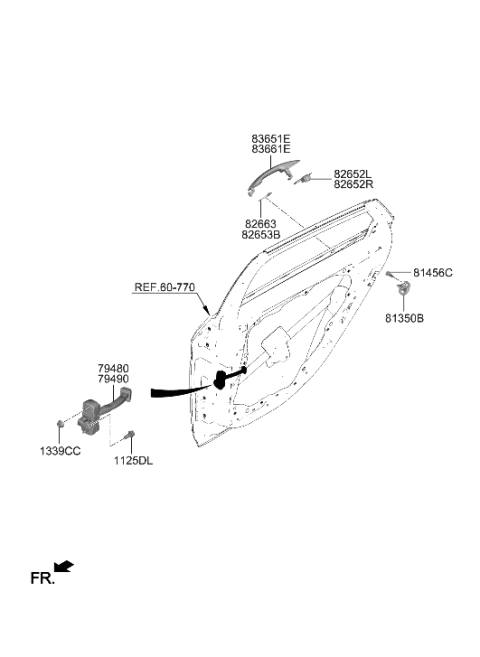 2021 Hyundai Elantra Rear Door Locking Diagram