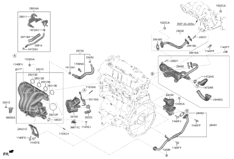 2021 Hyundai Elantra Intake Manifold Diagram