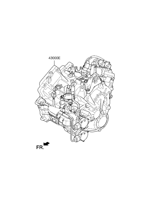 2022 Hyundai Elantra Transaxle Assy-Manual Diagram