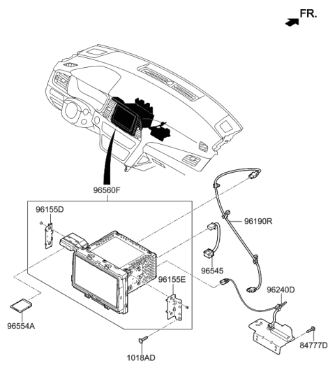 2019 Hyundai Sonata Information System Diagram