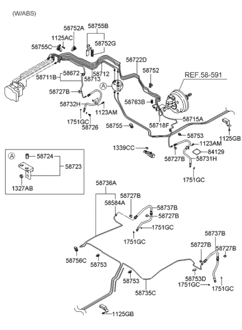 2004 Hyundai Tiburon Brake Fluid Line Diagram 2