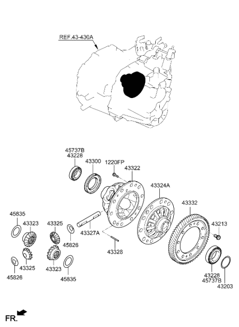 2023 Hyundai Elantra N Transaxle Gear-Manual Diagram 3