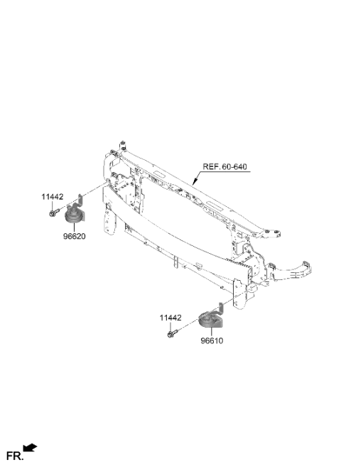 2022 Hyundai Elantra N Horn Diagram