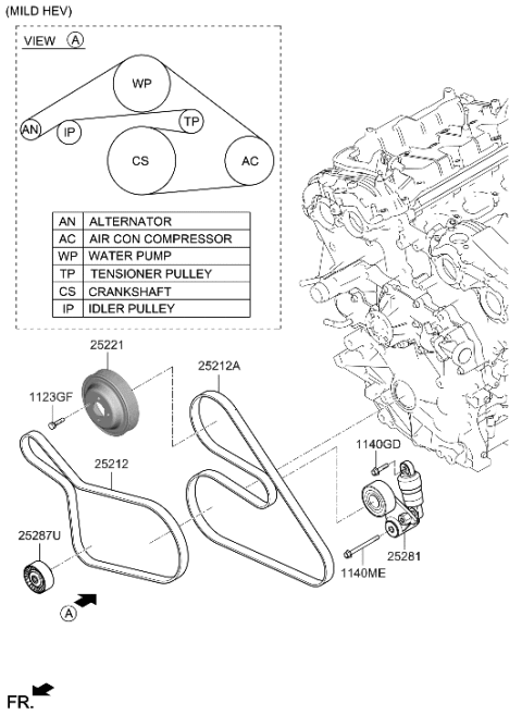 2023 Hyundai Genesis G90 Coolant Pump Diagram 2