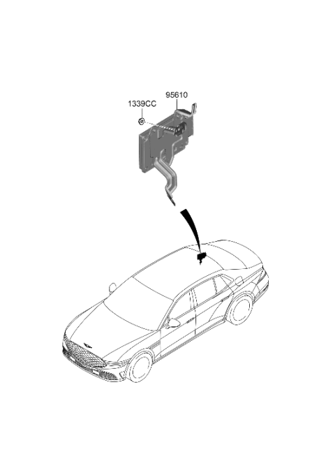 2023 Hyundai Genesis G90 ABS Sensor Diagram