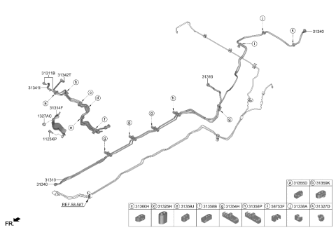 2023 Hyundai Genesis G90 Fuel Line Diagram 1