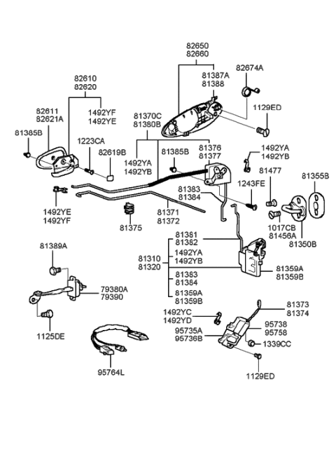 1998 Hyundai Sonata Screw-Machine Diagram for 12230-05123