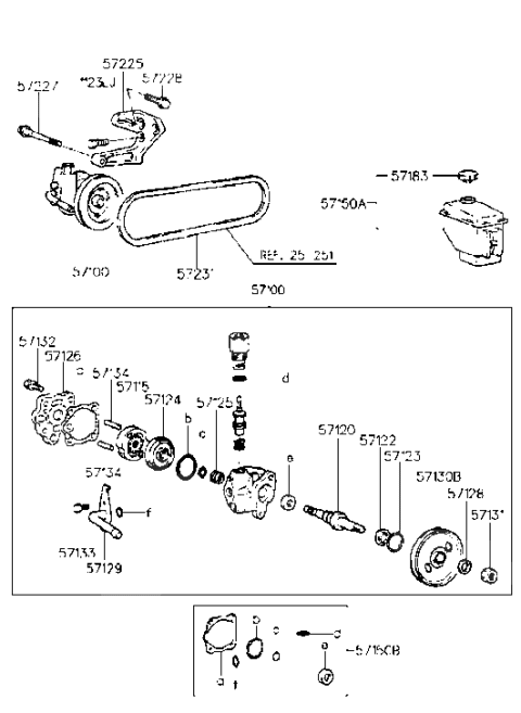 2000 Hyundai Tiburon Power Steering Oil Pump Diagram