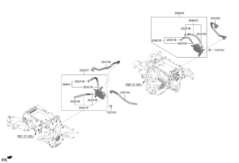 2023 Hyundai Genesis Electrified GV70 Oil Cooling Diagram