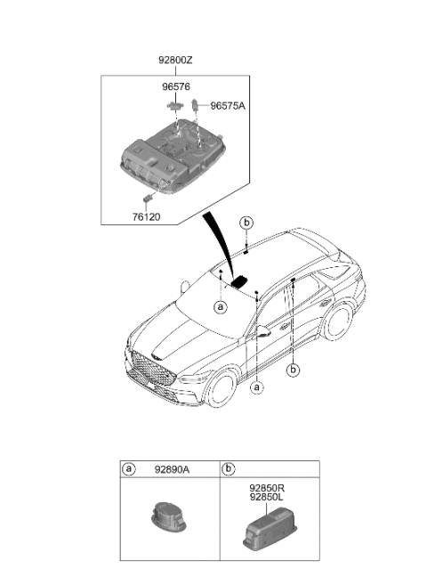 2019 Hyundai Accent LAMP ASSY-REAR PERSONAL,LH Diagram for 92860-T1000-OCW