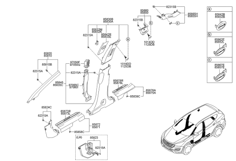 2013 Hyundai Santa Fe Bolt-Washer Assembly Diagram for 10144-06201