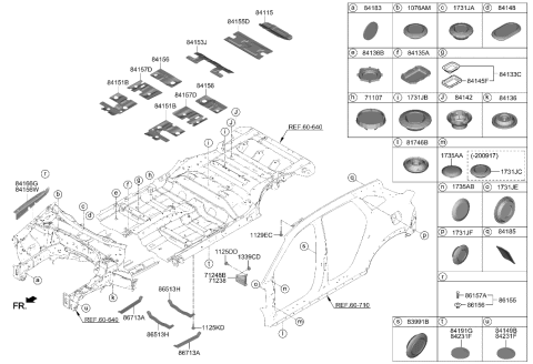 2020 Hyundai Nexo Isolation Pad & Plug Diagram 1