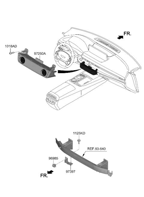 2023 Hyundai Genesis G80 Heater System-Heater Control Diagram