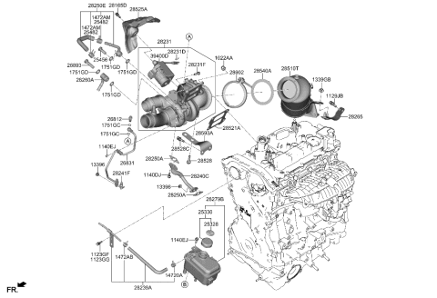 2021 Hyundai Genesis G80 Exhaust Manifold Diagram 1