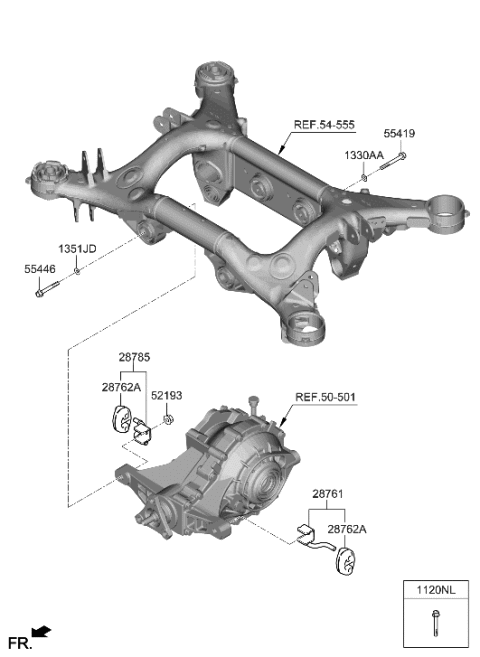 2006 Hyundai Azera BOLT Diagram for 11206-14706-K