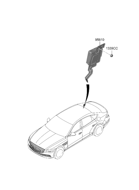 2021 Hyundai Genesis G80 ABS Sensor Diagram