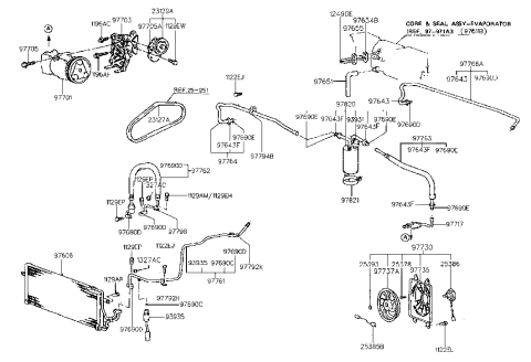 1990 Hyundai Sonata ACCUMULATOR Assembly-A/C Diagram for 97820-33002