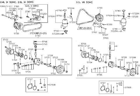 1990 Hyundai Sonata Power Steering Oil Pump Diagram